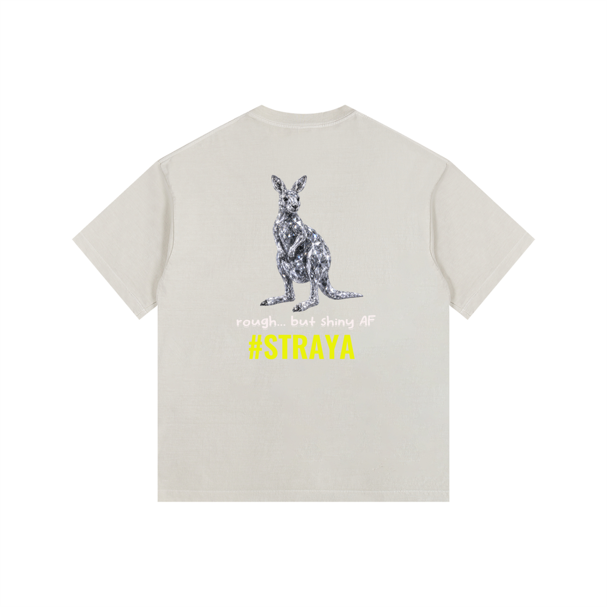 oversized diamond roo tee