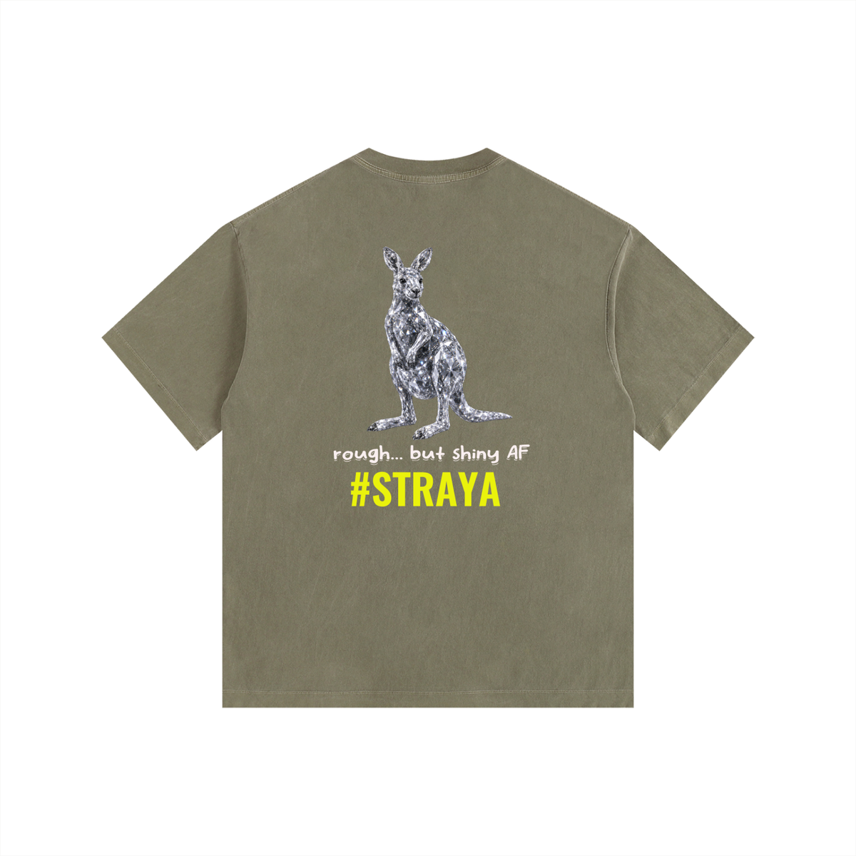 oversized diamond roo tee