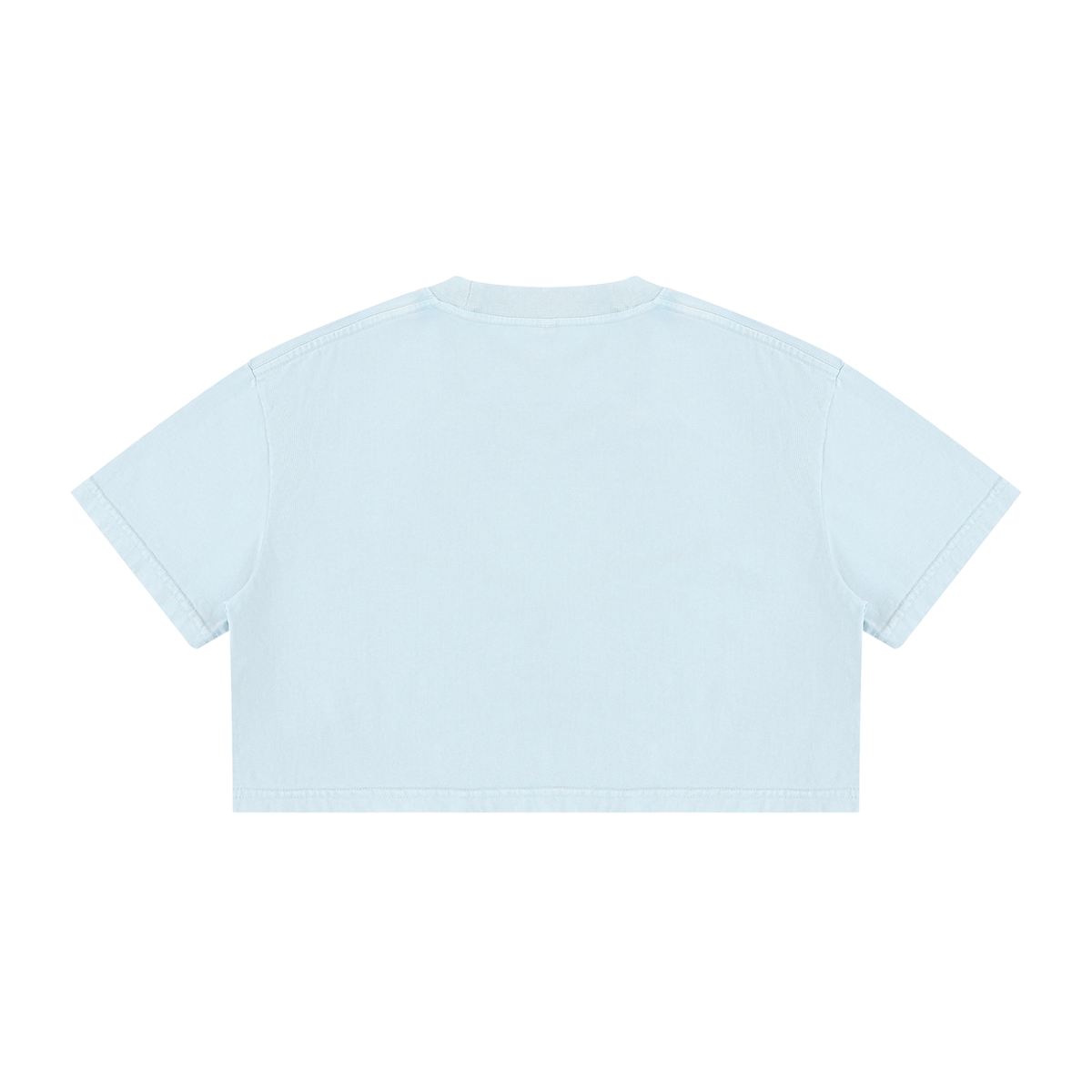 WOMENS mineral washed crop T