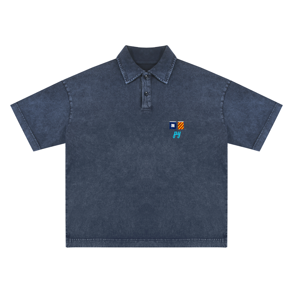 heavy washed yachtmode polo