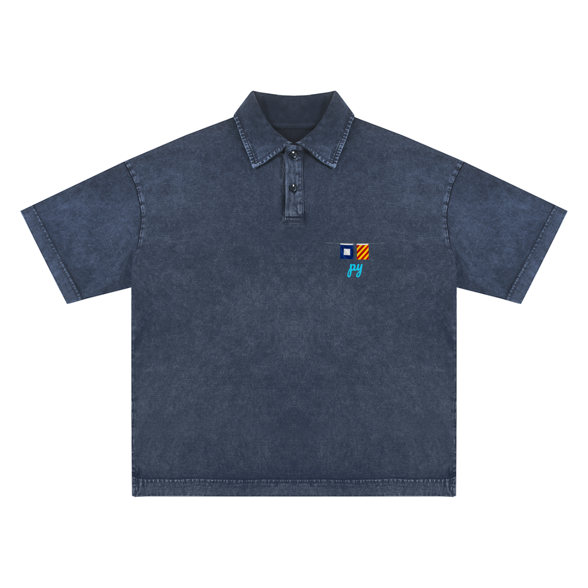 heavy washed yachtmode polo