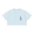 WOMENS mineral washed crop T