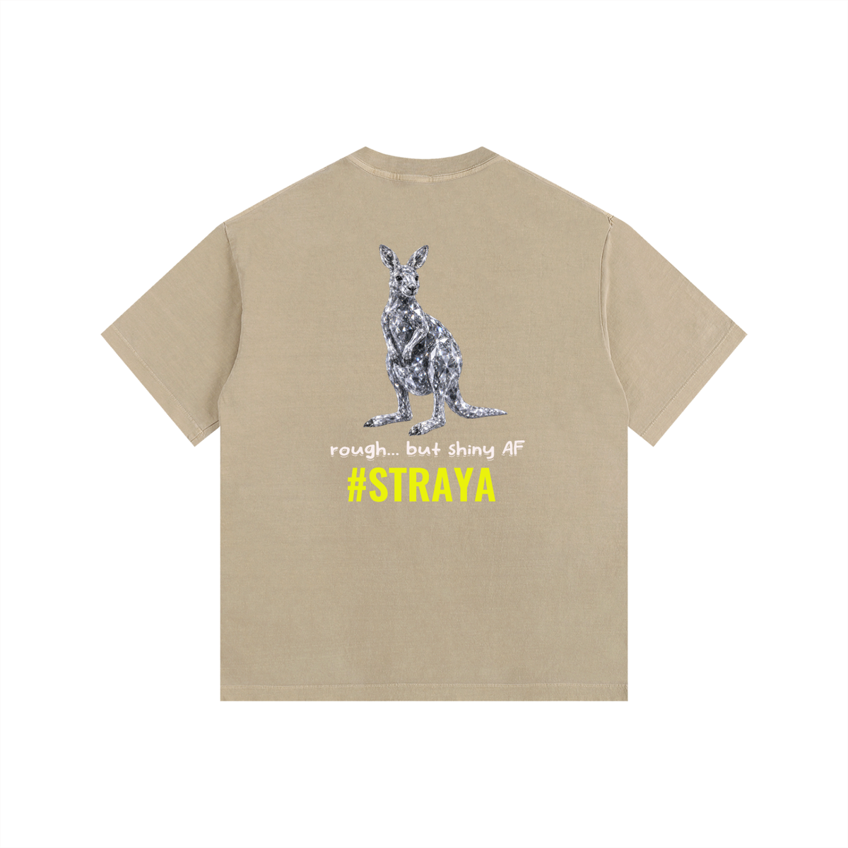 oversized diamond roo tee