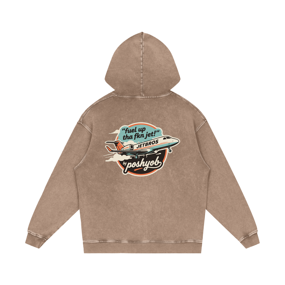 Washed Jetbros Hoodie